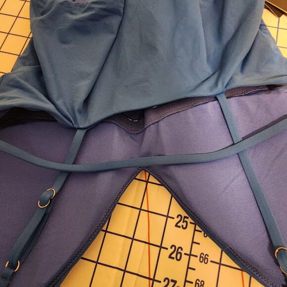 Seafolly Collective V Neck One Piece Blue Size 10 - Picture 5 of 12